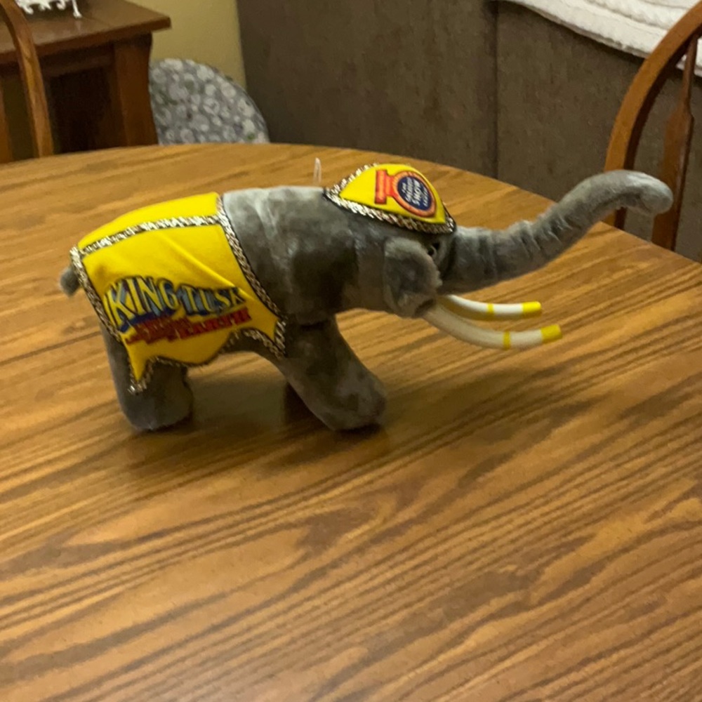 Vintage King Tusk Stuffed Animal from Ringling Bros. Barnum & Bailey Circus